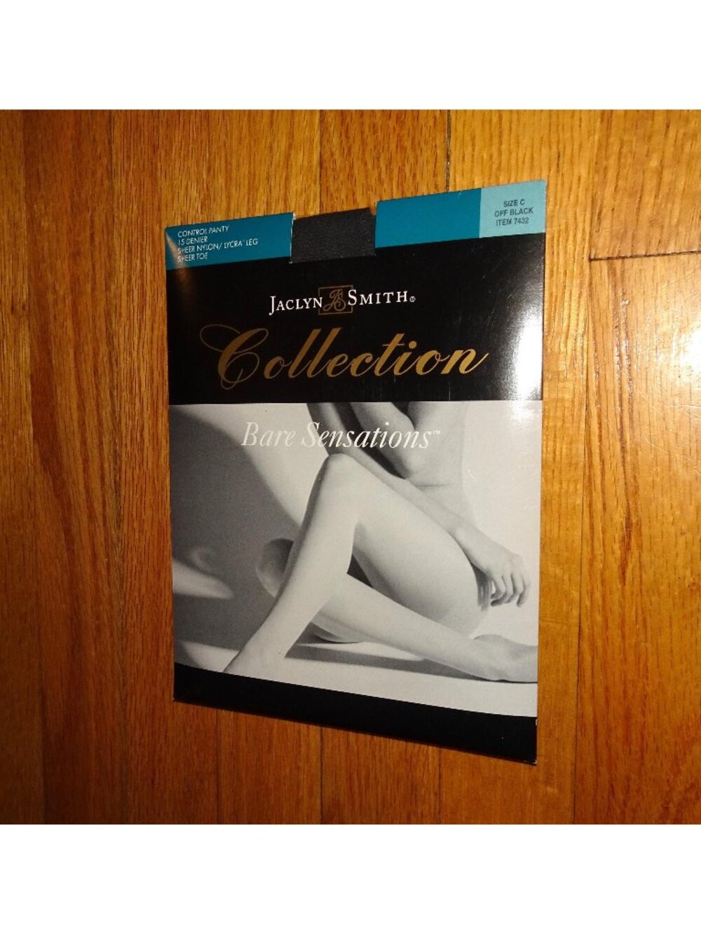 Vintage Jaclyn Smith Collection Bare Sensations Off Black Pantyhose size C sissy